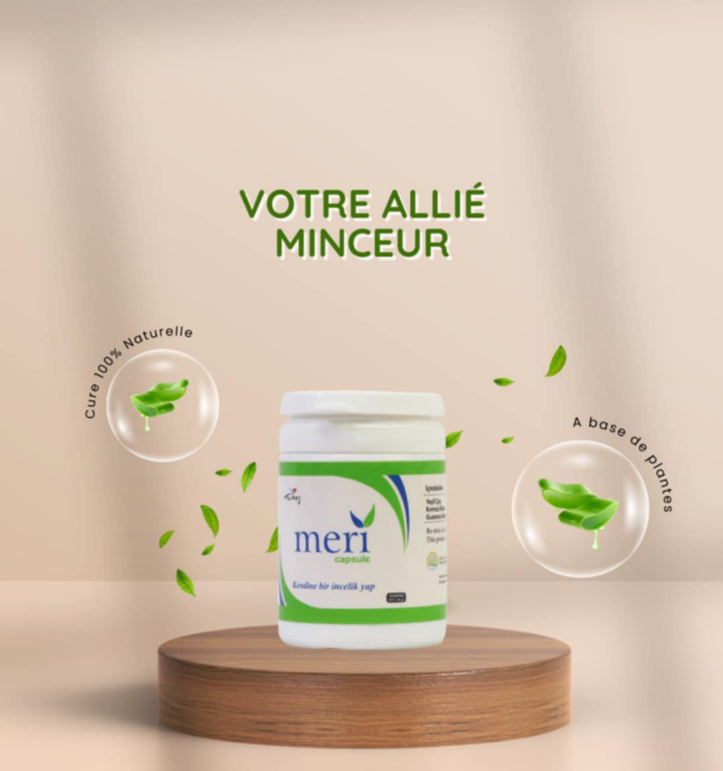 Meri Capsule Detox - Cure d'un Mois - 30 gélules - Thé- Meri tea - Meri Bien-Être et Équilibre l'Alimentation