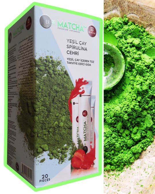 Matcha prenium tea detox antioxydants